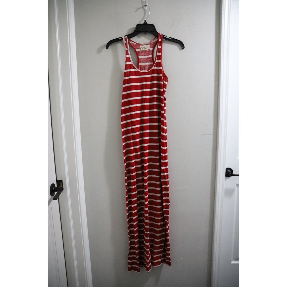 Denim‎ & Supply Ralph Lauren Red White Striped Maxi Dress Tank Racerback XS